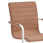 Vergaderstoel MY workplace 04 Design wit - koper