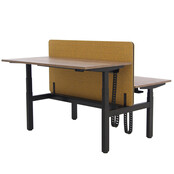 Duo zit sta bureau Flow Petfelt zwart