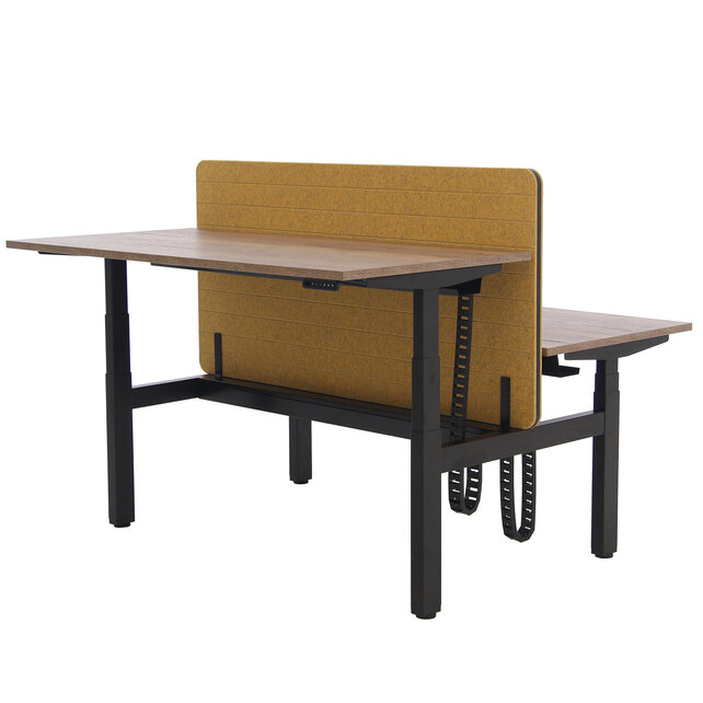 Duo zit sta bureau Flow Petfelt zwart