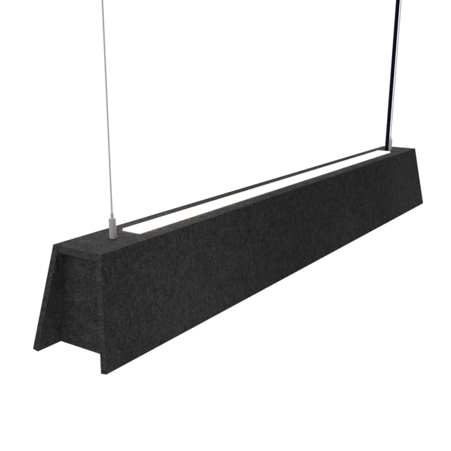 Mute akoestische hanglamp Off Black