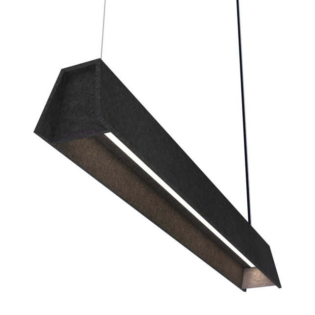 Mute akoestische hanglamp Off Black