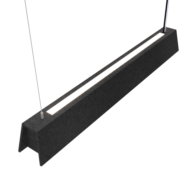 Mute akoestische hanglamp Off Black