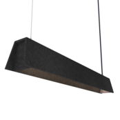 Mute akoestische hanglamp Off Black