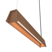 Mute akoestische hanglamp Copper