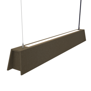 Mute akoestische hanglamp Dark Taupe