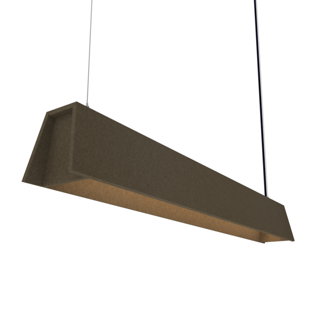 Mute akoestische hanglamp Dark Taupe