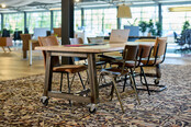 Boomstamtafel op wielen Woodstock Boomstamtafel op wielen Woodstock