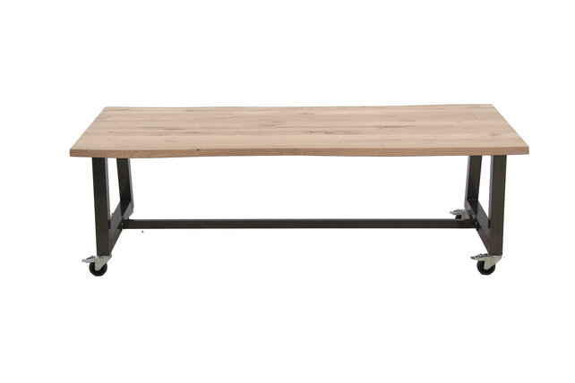 Boomstamtafel op wielen Woodstock Boomstamtafel op wielen Woodstock