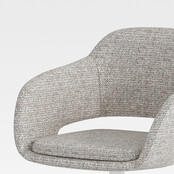 Vergaderstoel Deasc. Shell wit | linnen - Copy