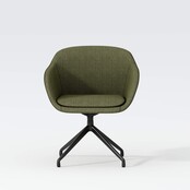 Vergaderstoel Deasc. Shell zwart | groen