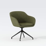 Vergaderstoel Deasc. Shell zwart | groen