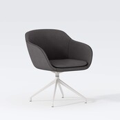 Vergaderstoel Deasc. Shell wit | antraciet