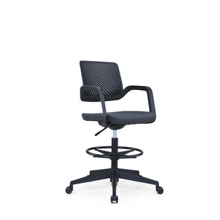 Hoge bureaustoel met voetensteun Fix