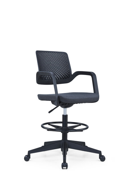 Hoge bureaustoel met voetensteun Fix