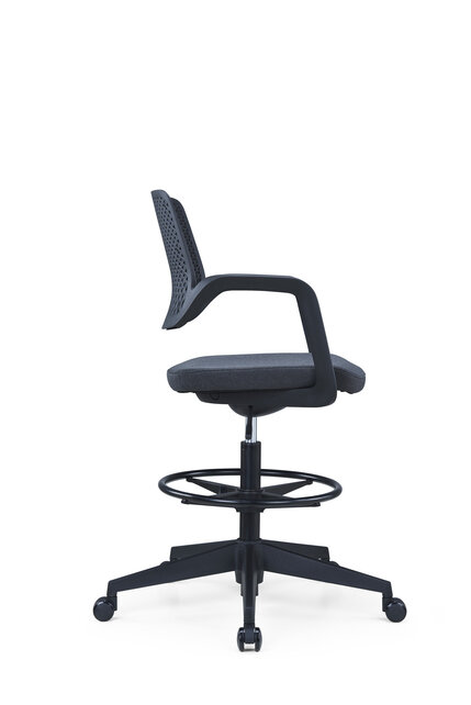 Hoge bureaustoel met voetensteun Fix