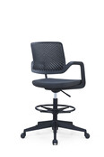 Hoge bureaustoel met voetensteun Fix