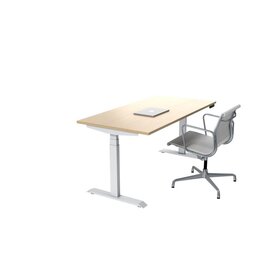 Zit-sta bureau MY Workplace Basic | Wit frame
