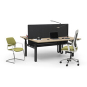 Duo zit sta bureau Flow zwart