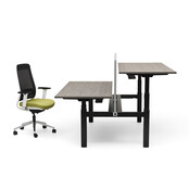 Duo zit sta bureau Flow zwart