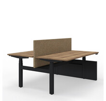 Duo zit-sta bureau Flow | zwart frame - Copy