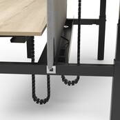 Duo zit-sta bureau Flow | zwart frame - Copy