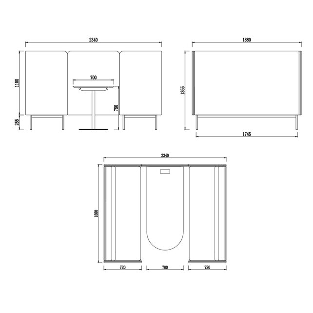 Akoestische vergaderruimte FocusPod Four