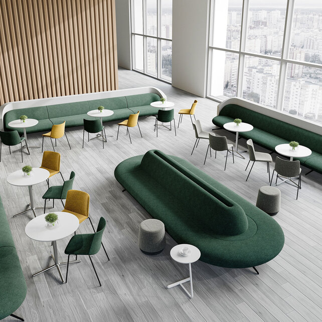 Modulaire bank Cookie ovaal