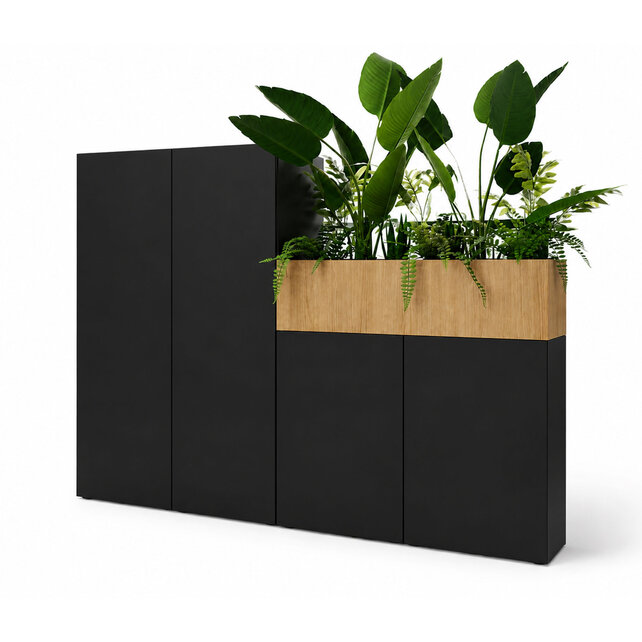 Kantoorkast met plantenbak Flora