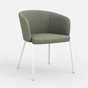 Vergaderstoel Leaf | wit frame
