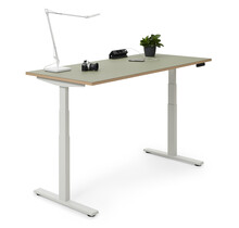 Zit sta bureau Deasc. One linoleum zwart frame