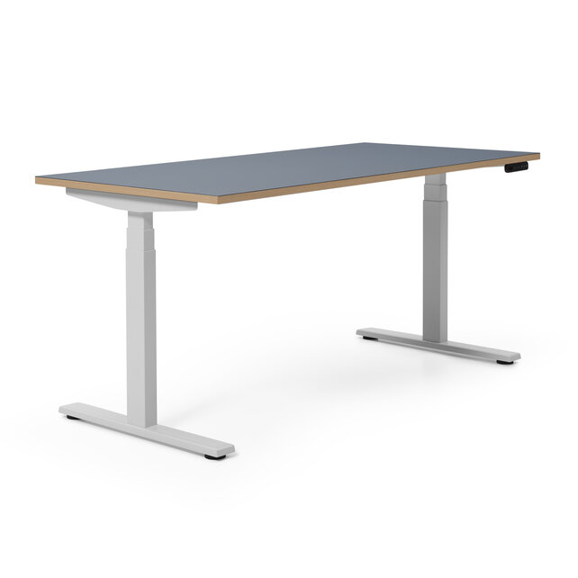 Zit sta bureau Deasc. One linoleum zwart frame