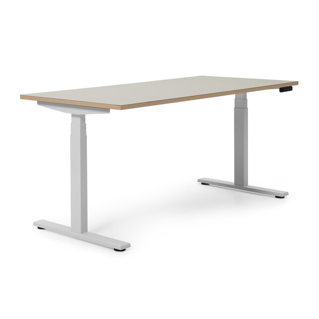Zit sta bureau Deasc. One linoleum zwart frame