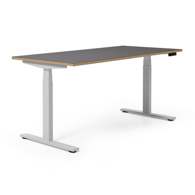 Zit sta bureau Deasc. One linoleum zwart frame