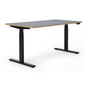 Zit sta bureau Deasc. One linoleum zwart frame