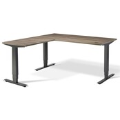 MY workplace zit sta hoekbureau Flow | zwart frame