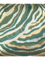 TICA (Home & Living & Go voorheen) Cushion Zebra groen  goud