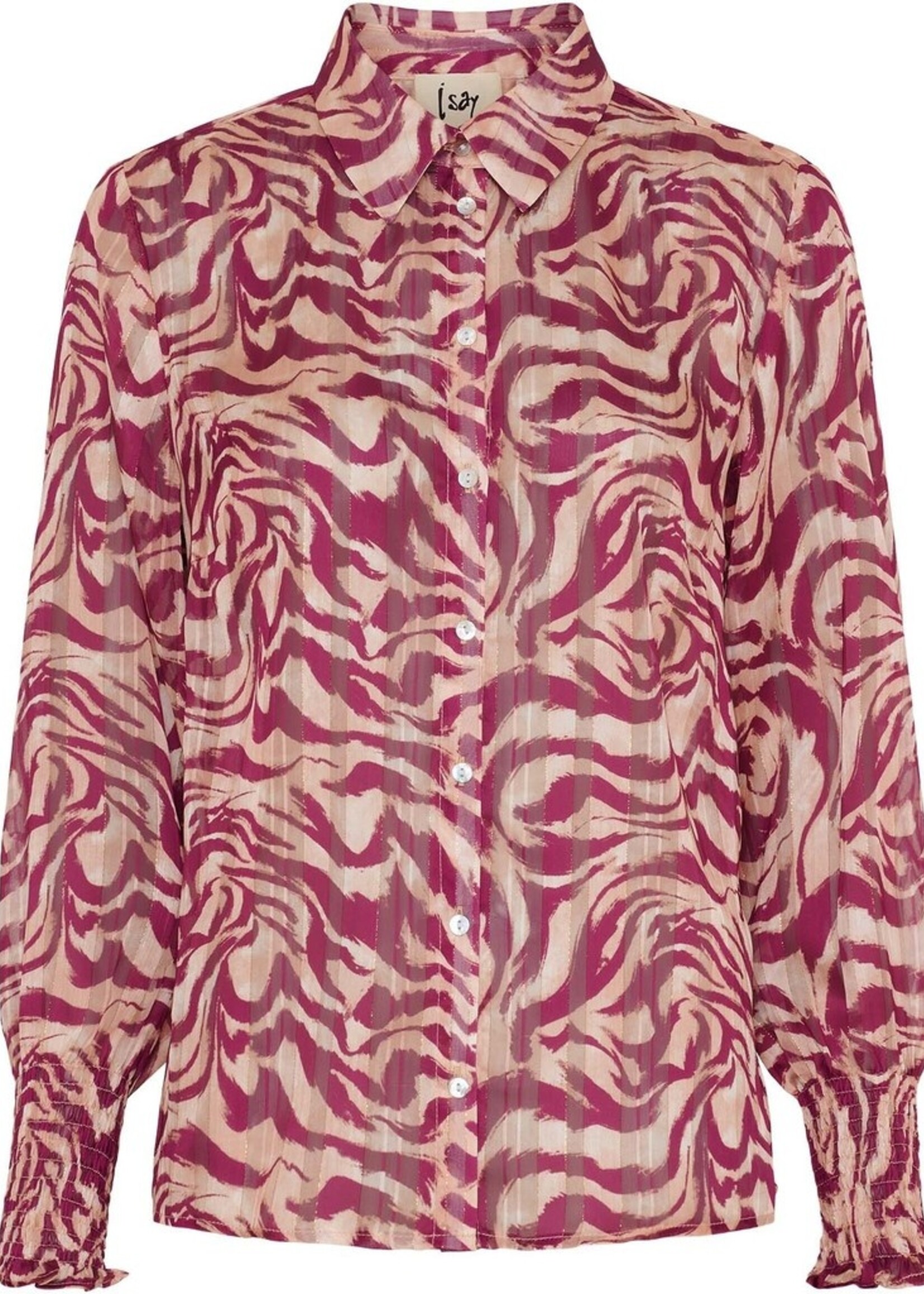 I Say Vibse shirt Cerise Float