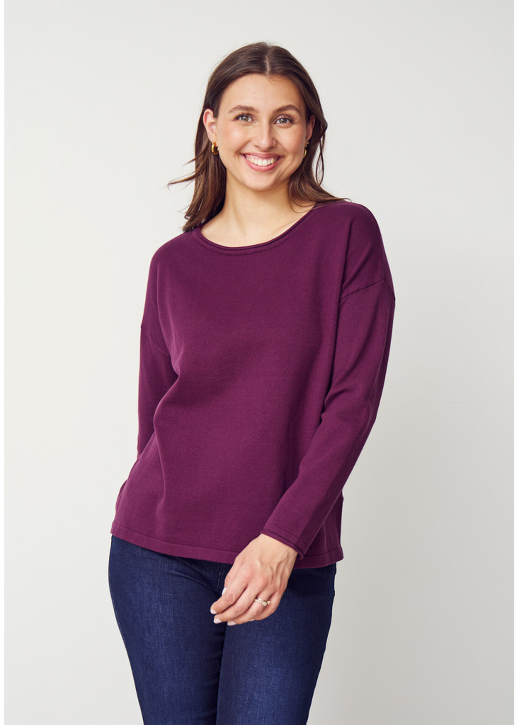 I Say Frigga knit pulloverWine