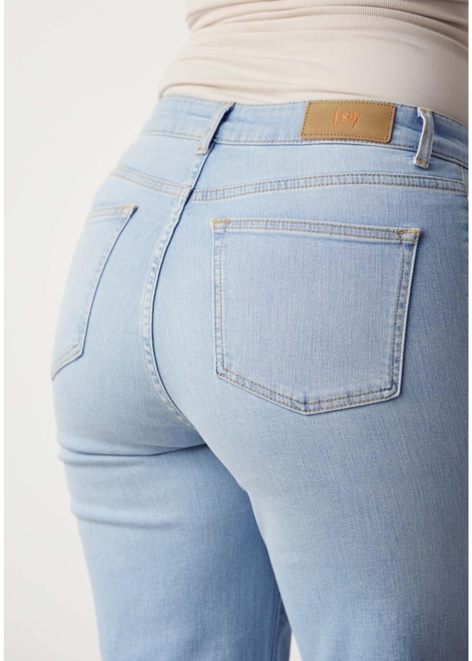 I Say Bologna wide jeans light denim