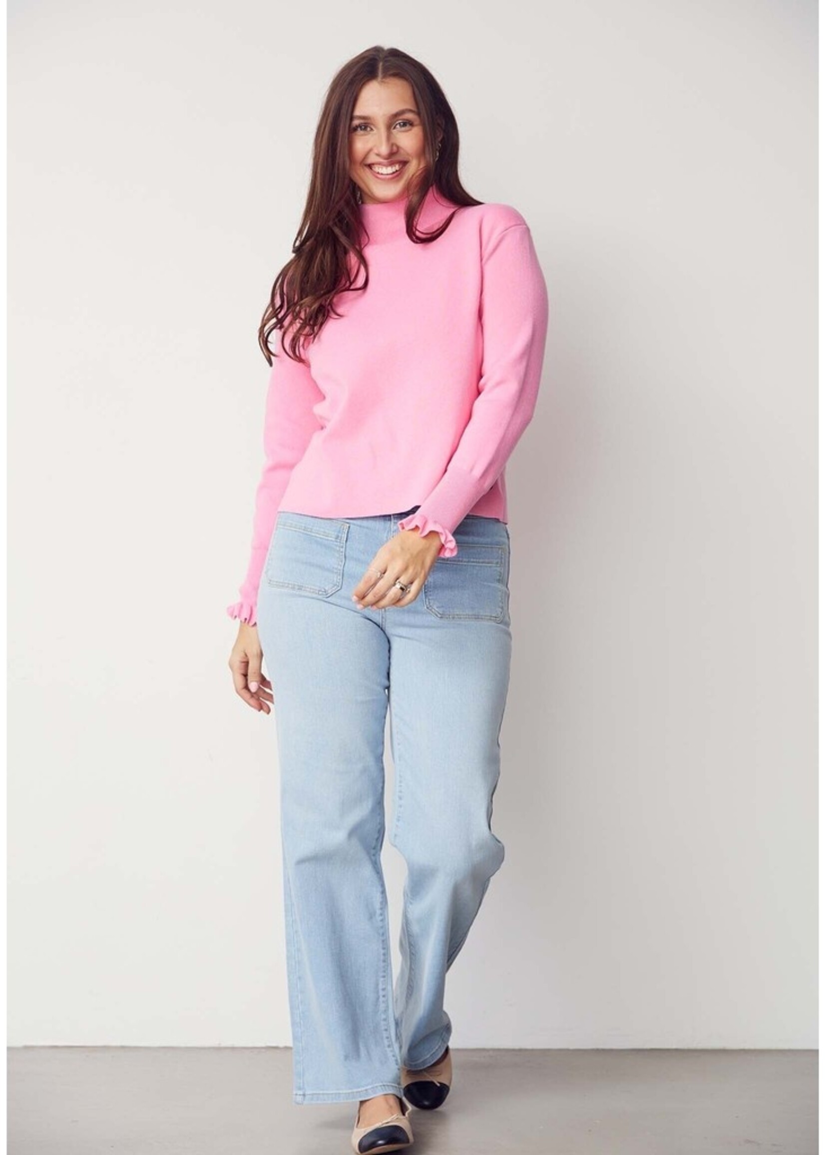 I Say Bologna wide jeans light denim