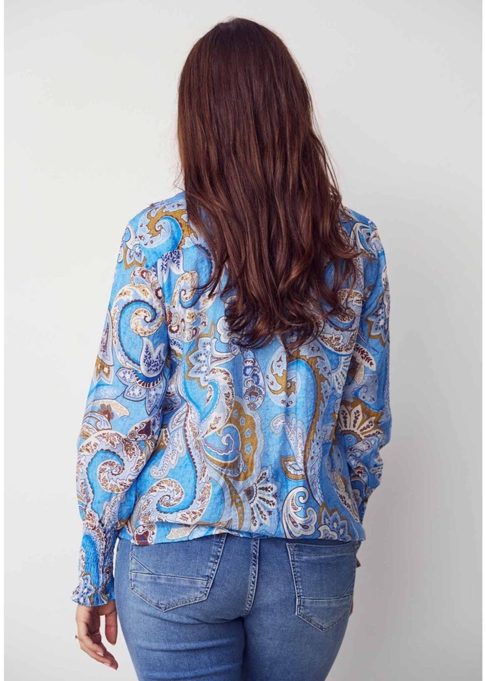 I Say Lotta Smok bloes Blue Paisley