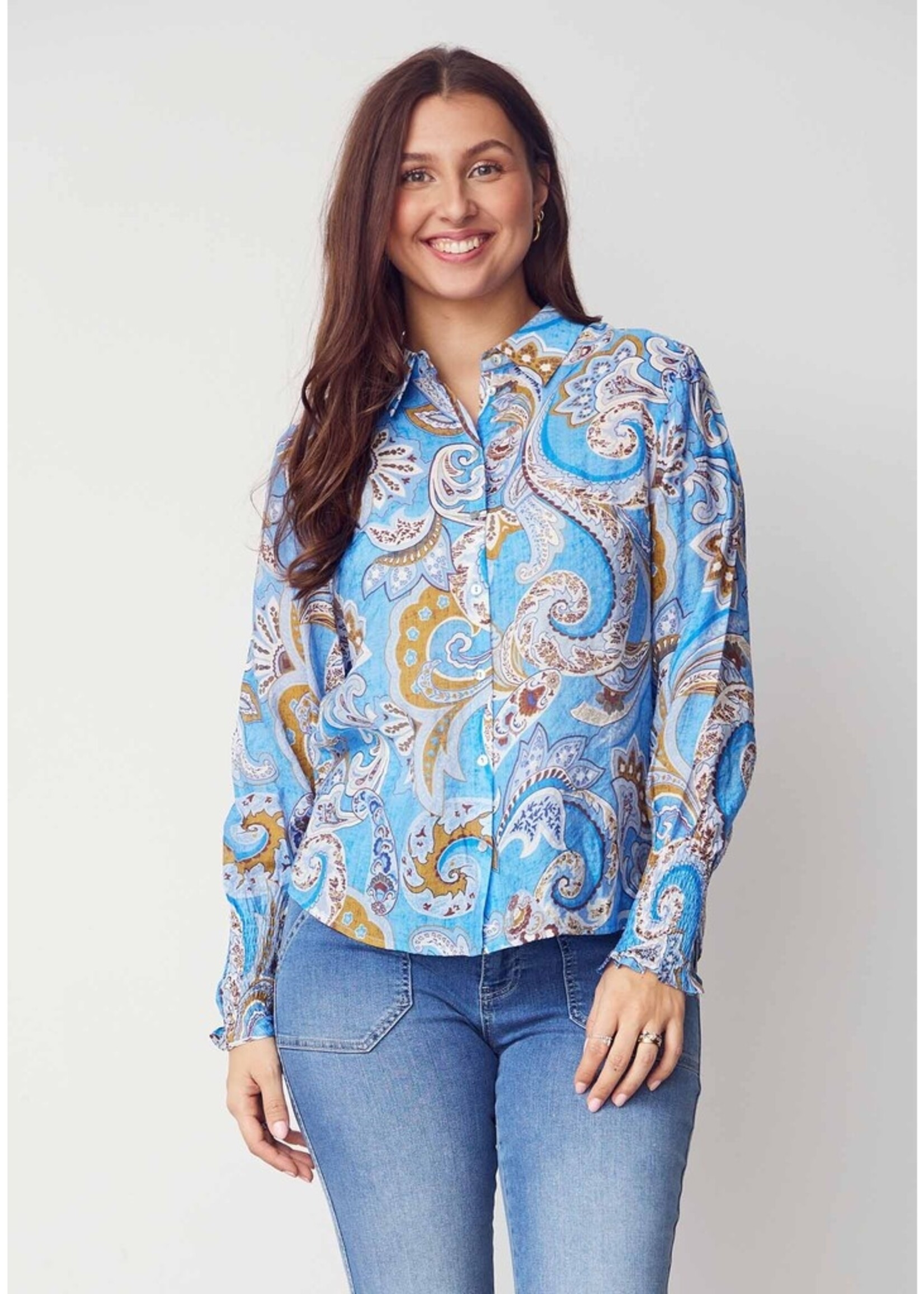 I Say Lotta Smok bloes Blue Paisley