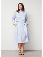 I Say Sigga shirt dress light blue