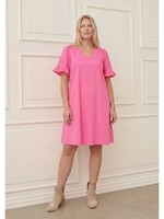 I Say Sigga flounce dress  pink