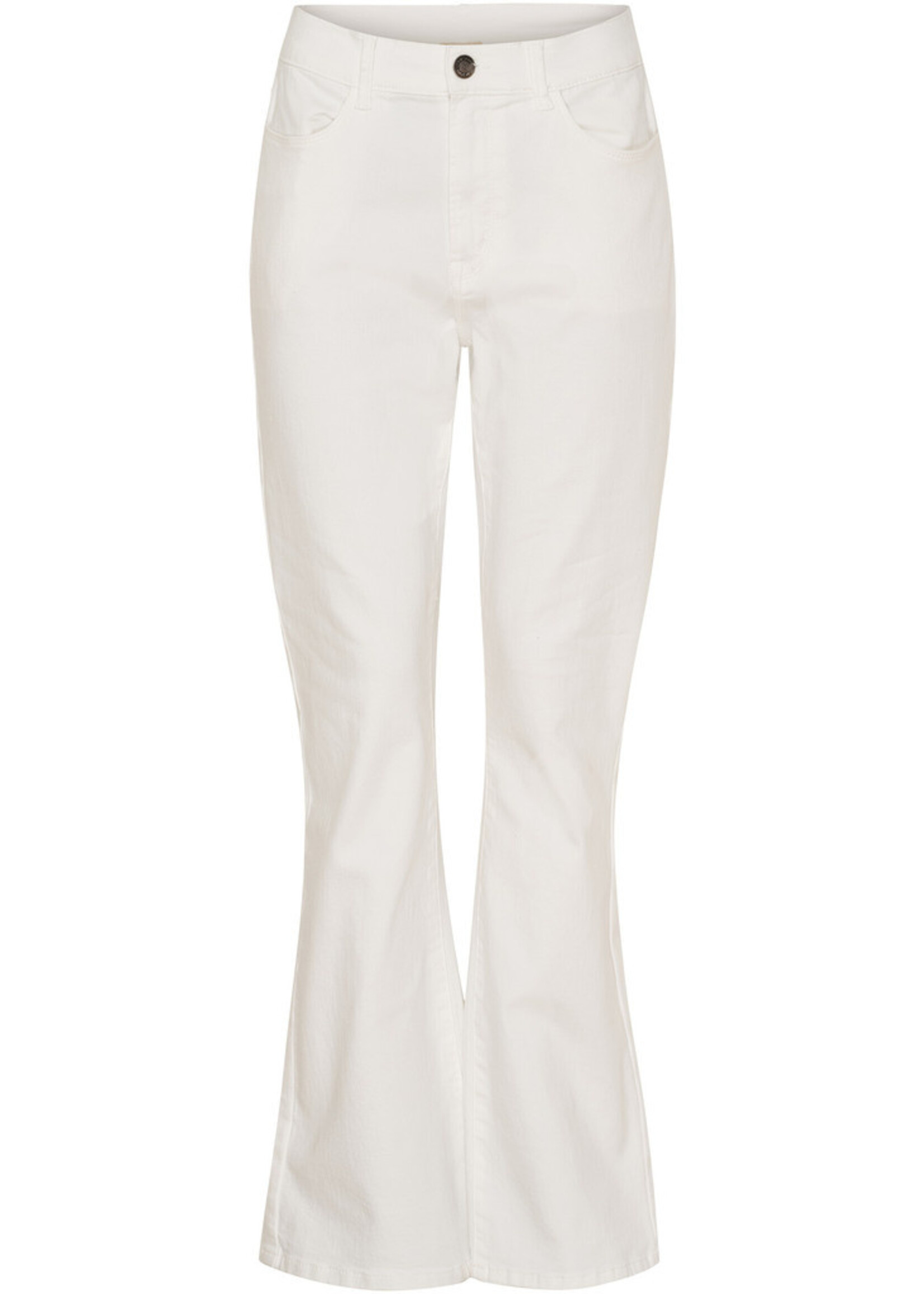 I Say Carpi Twill Flare Pant  Broken White