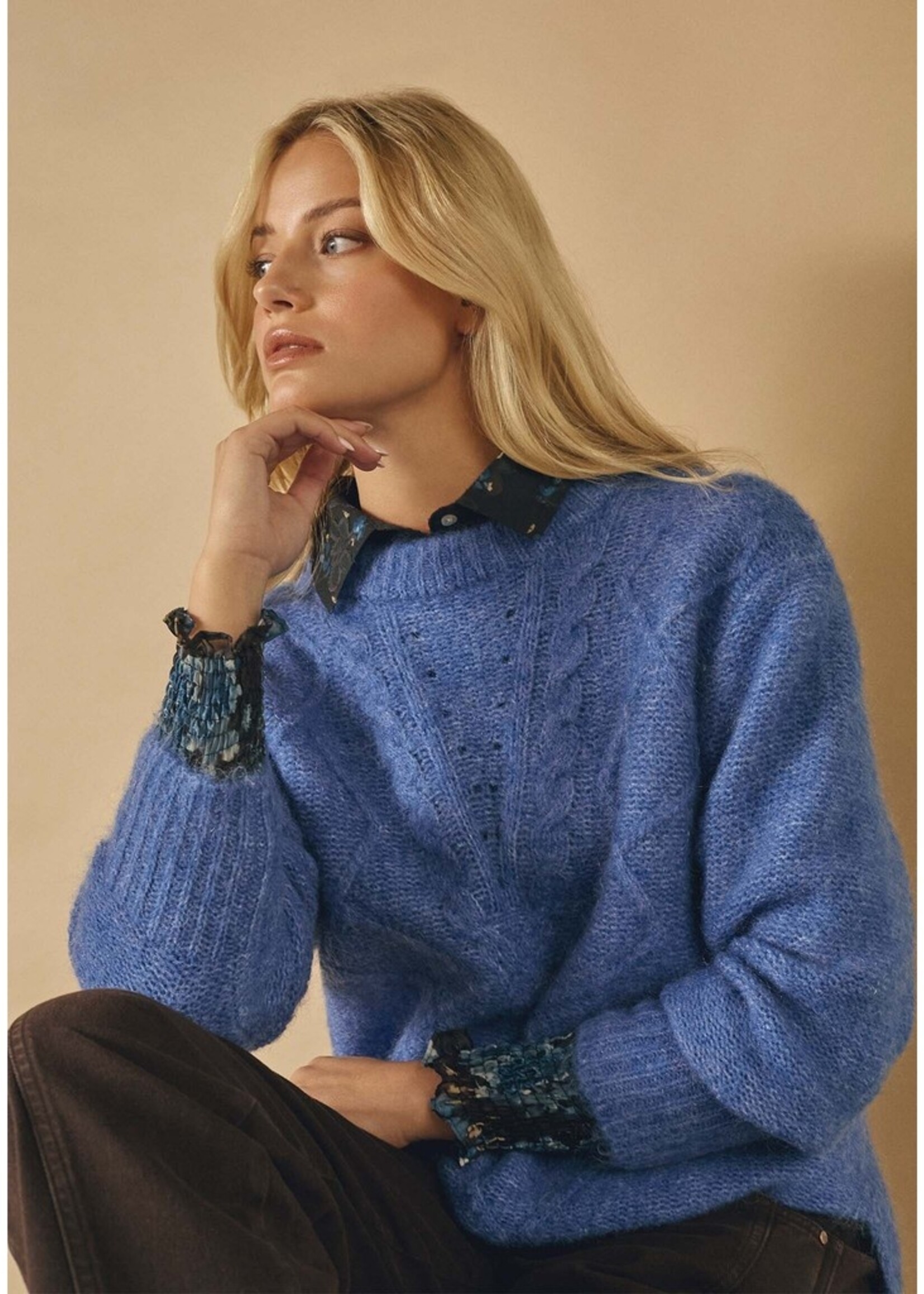 I Say Anna New PulloverBluish