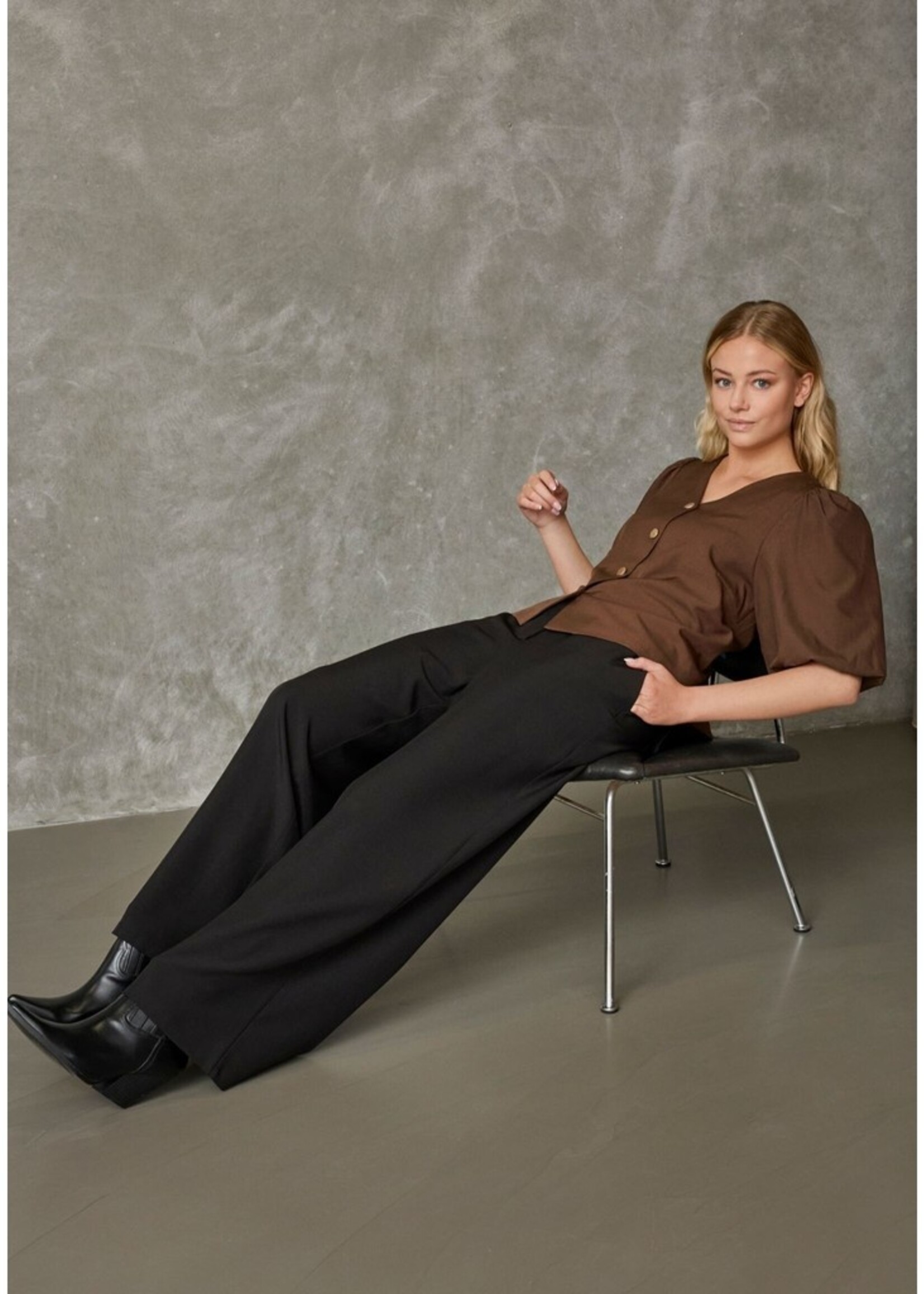 I Say Ova Pocket Pant  Black