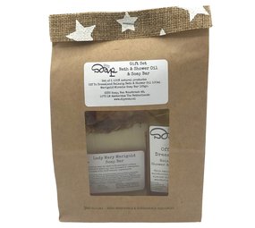 Gift set bath and shower oil plus soap