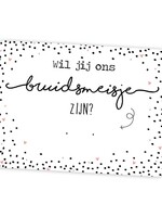 Kaart Bruidsmeisje zonder oorknopjes