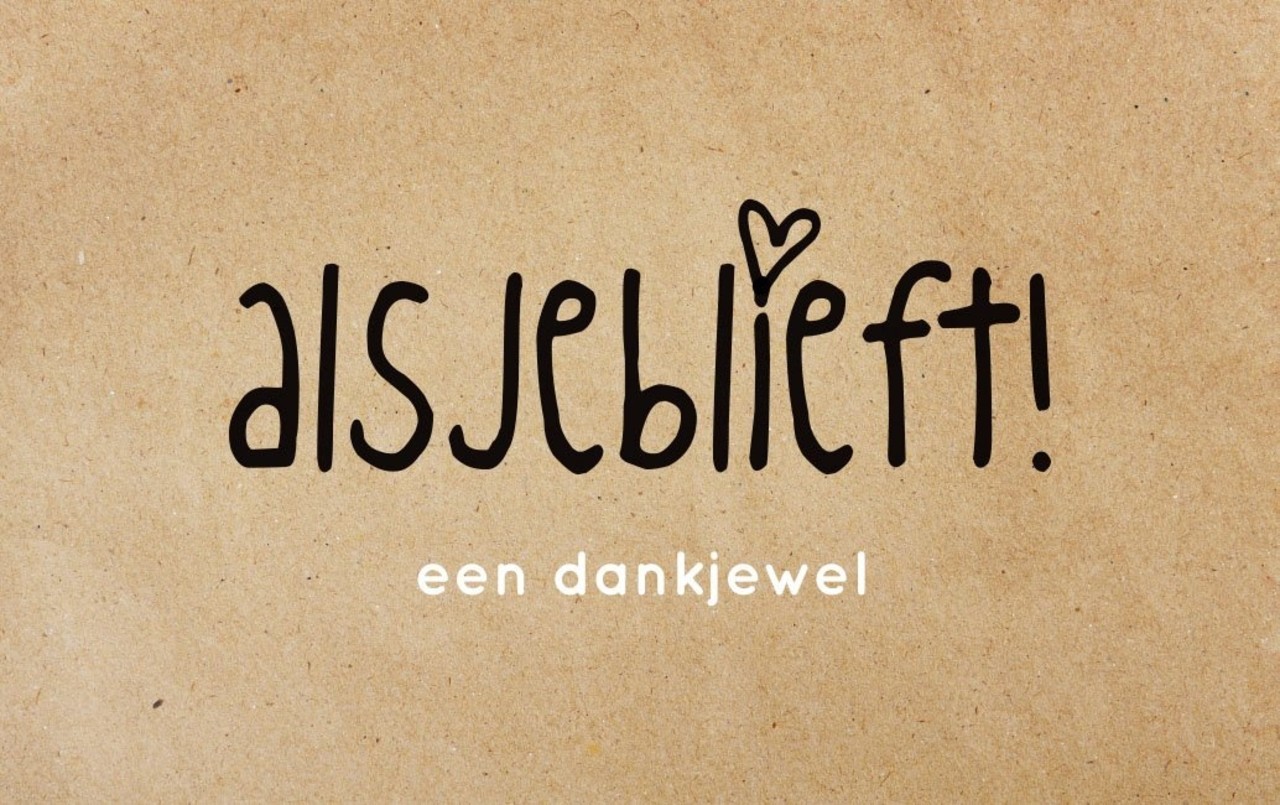 Alsjeblieft een dankjewel Alsjeblieft een dankjewel